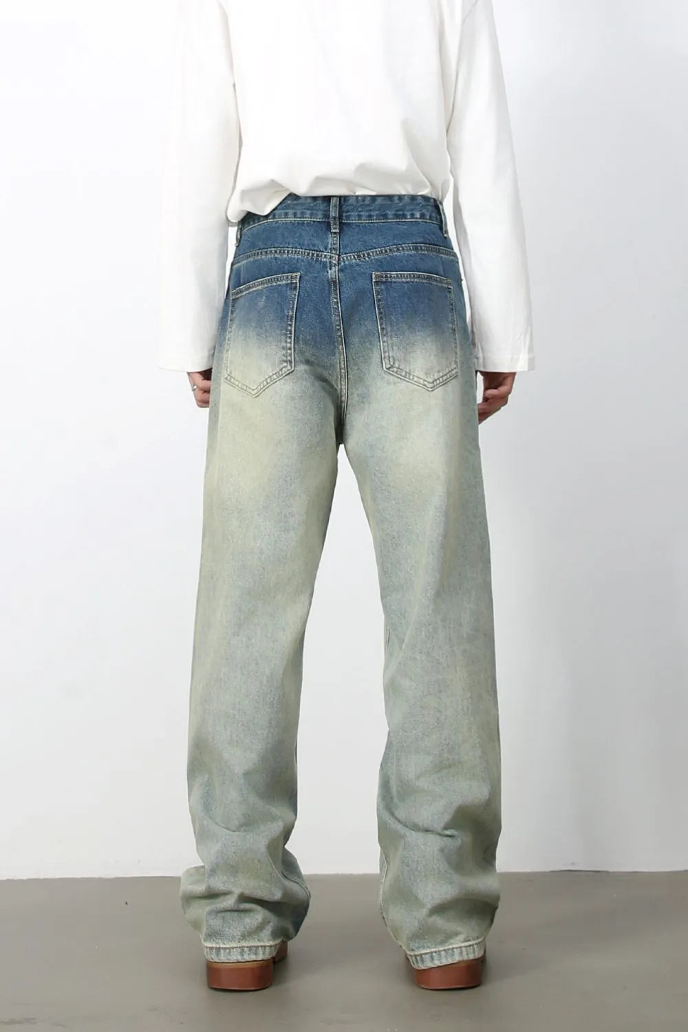 Men's Loose Fit Jeans with Pockets
