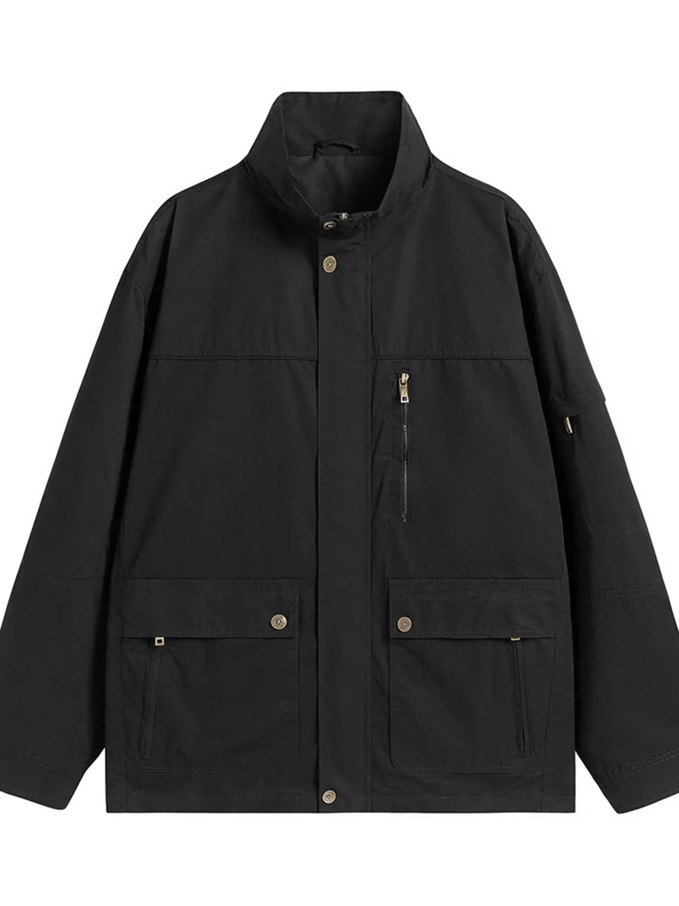 Men's Plus Size Casual Zip Up Lightweight Jacket