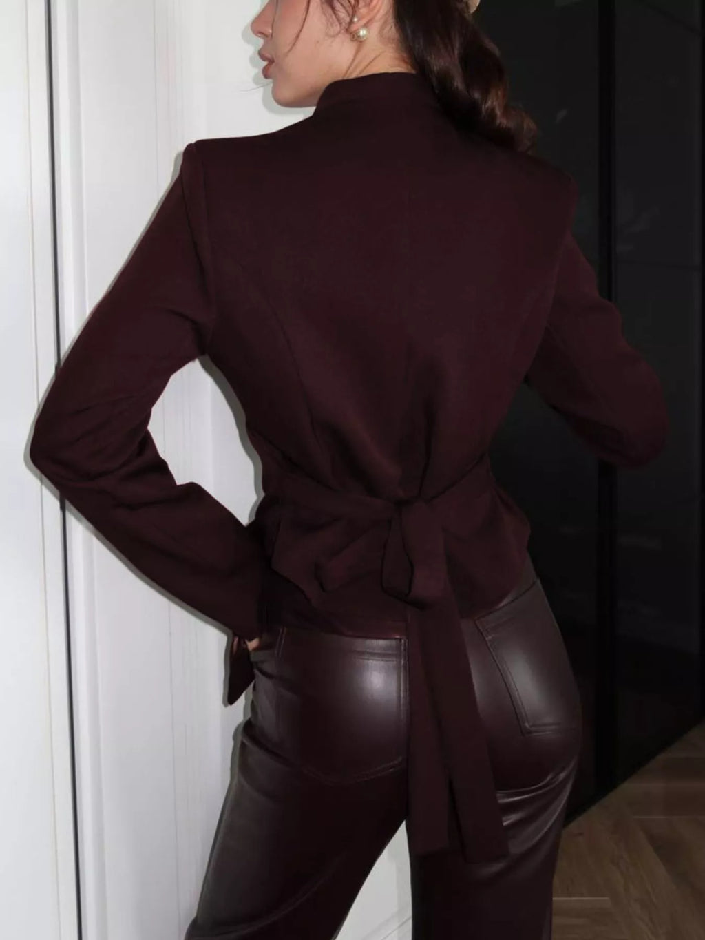 Slim-Fit Asymmetric Hem Blazer