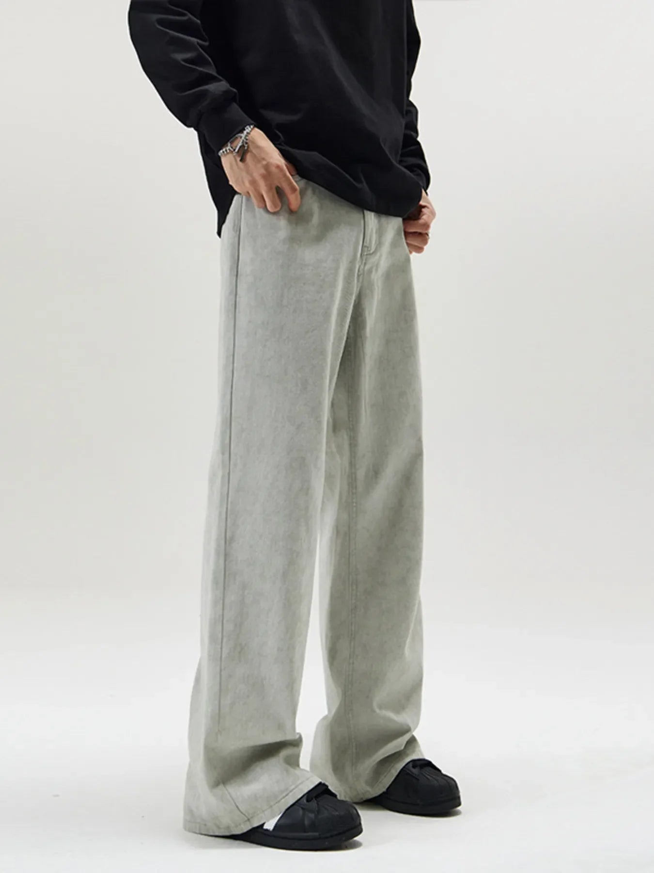 Men's Full Size Wide Leg Pants Plus Size