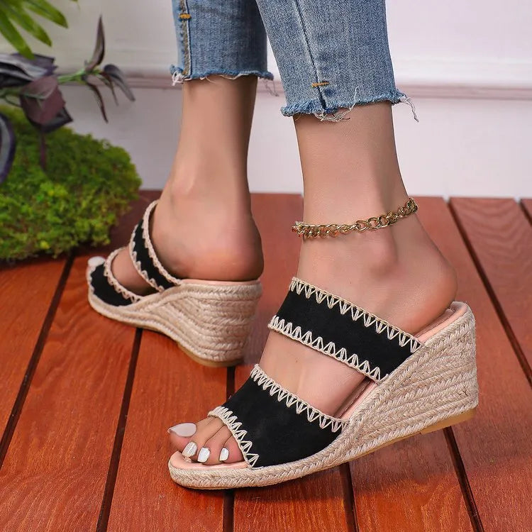 Espadrille Wedge Platform Sandals