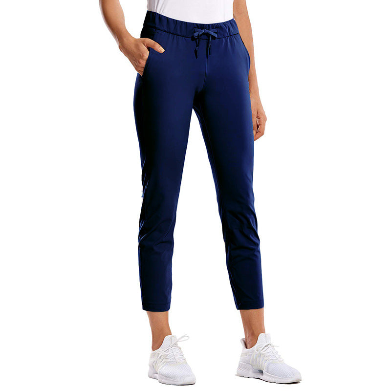 Sports Casual Pants For Women, Drawstring, Slim Fit, Running, Fitness, Yoga Pants, Quick-Dry, Moisture-Wicking