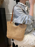 Woven Straw Shoulder Bag
