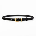 Golden Buckle Skinny Belt