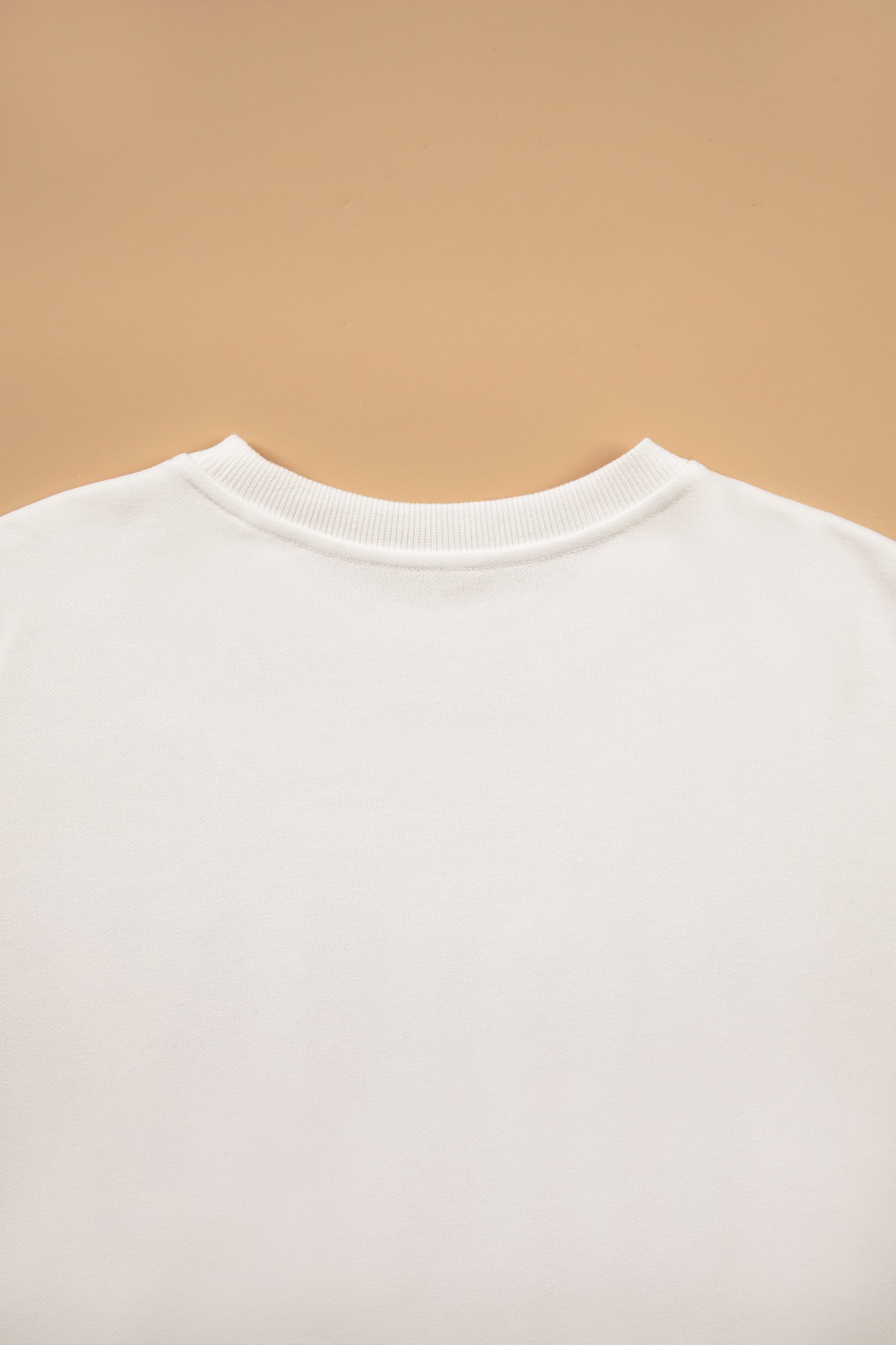 White Christmas Slogan Round Neck Long Sleeve Sweatshirt