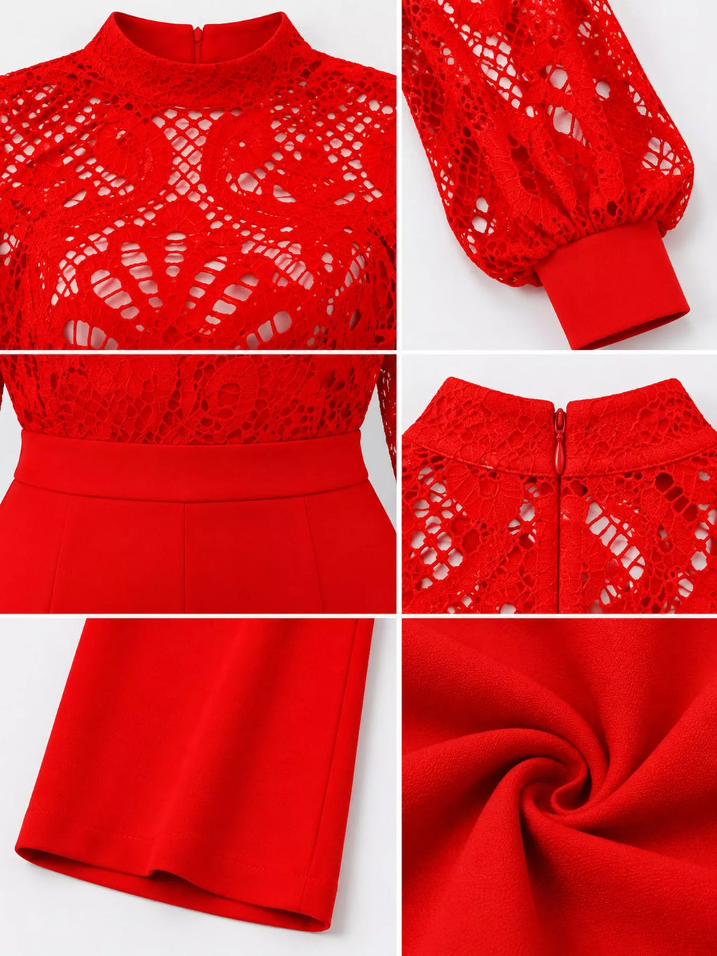 Full Size Lace Lantern Sleeve Flare Jumpsuit Plus Size