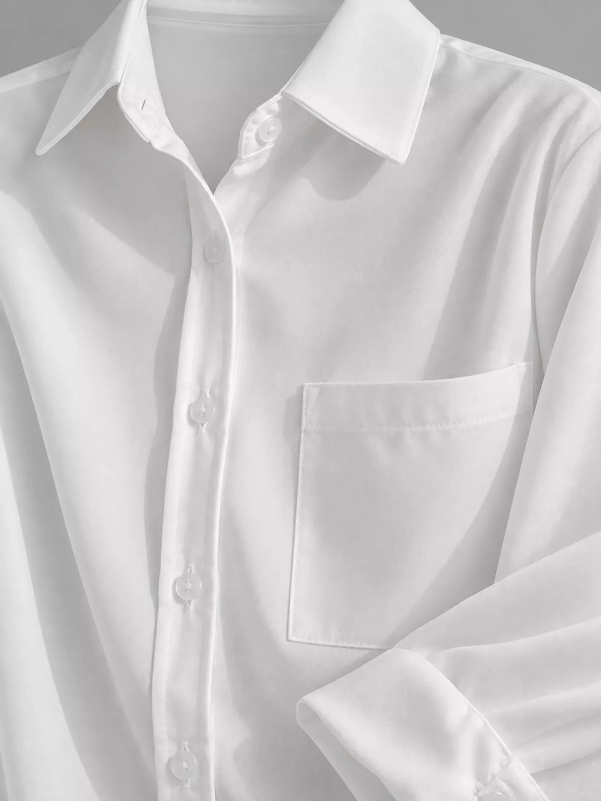 Full Size Button Up Long Sleeve Shirt Plus Size