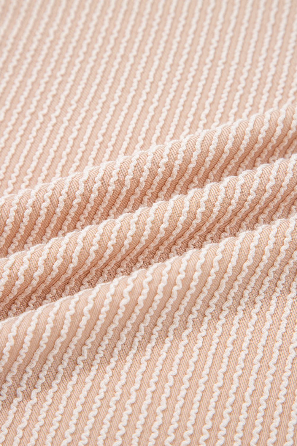 Solid Corded Knit Long Sleeve Top