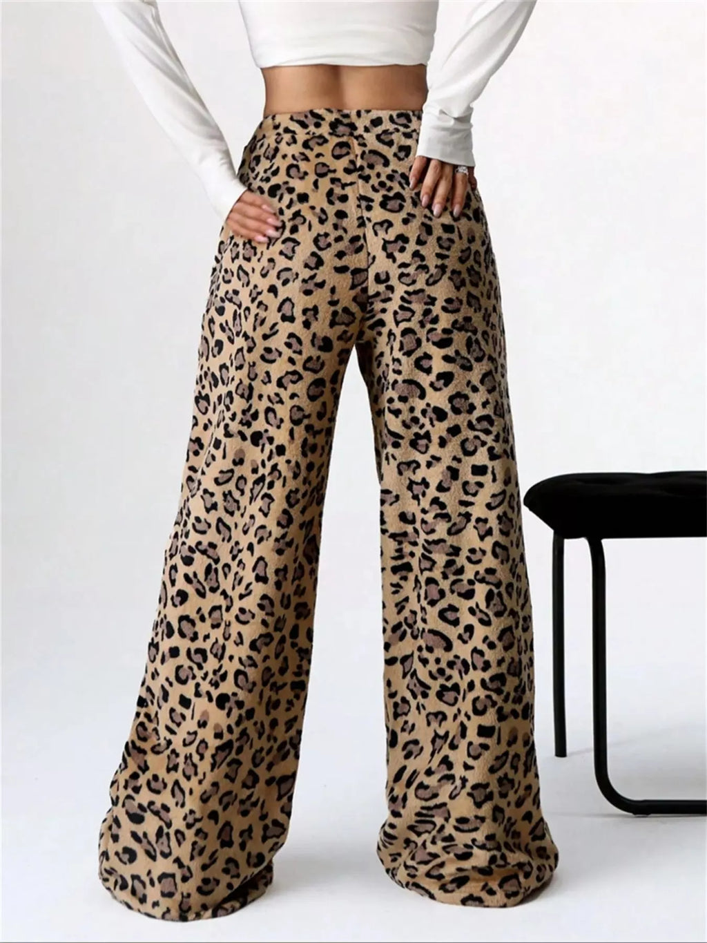 Drawstring Wide Leg Pants