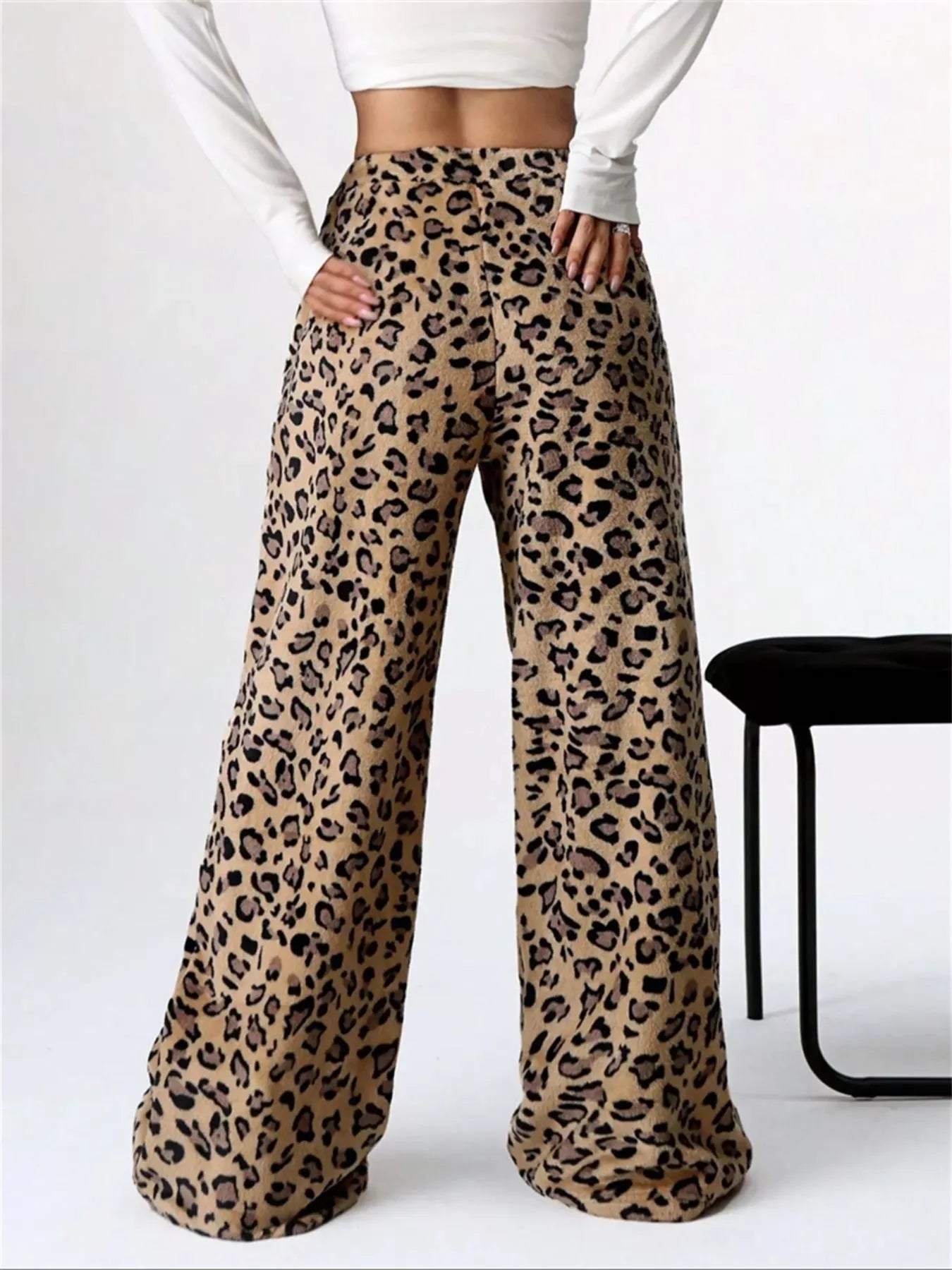 Drawstring Wide Leg Pants