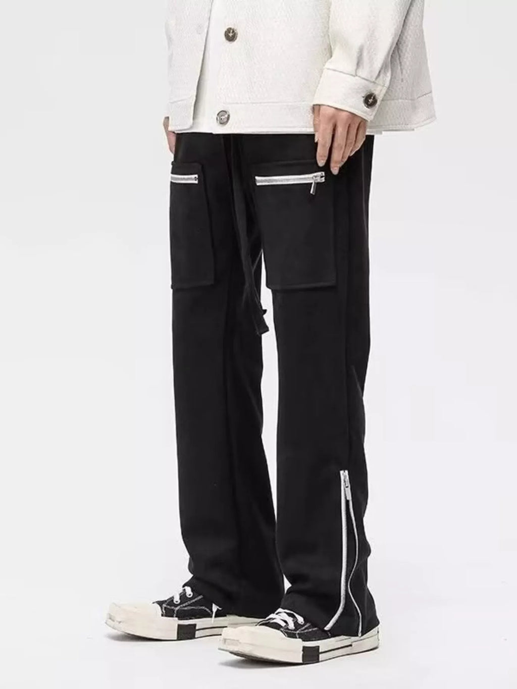 Men's Plus Size Zipper Pocket Relaxed Fit Pants