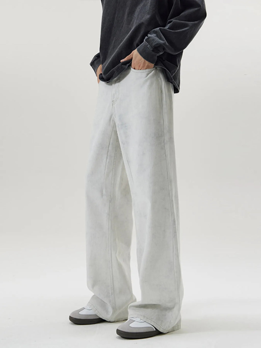 Men's Full Size Wide Leg Pants Plus Size