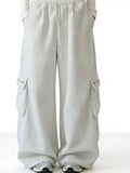 Men's Wide Leg Cargo Sweatpants