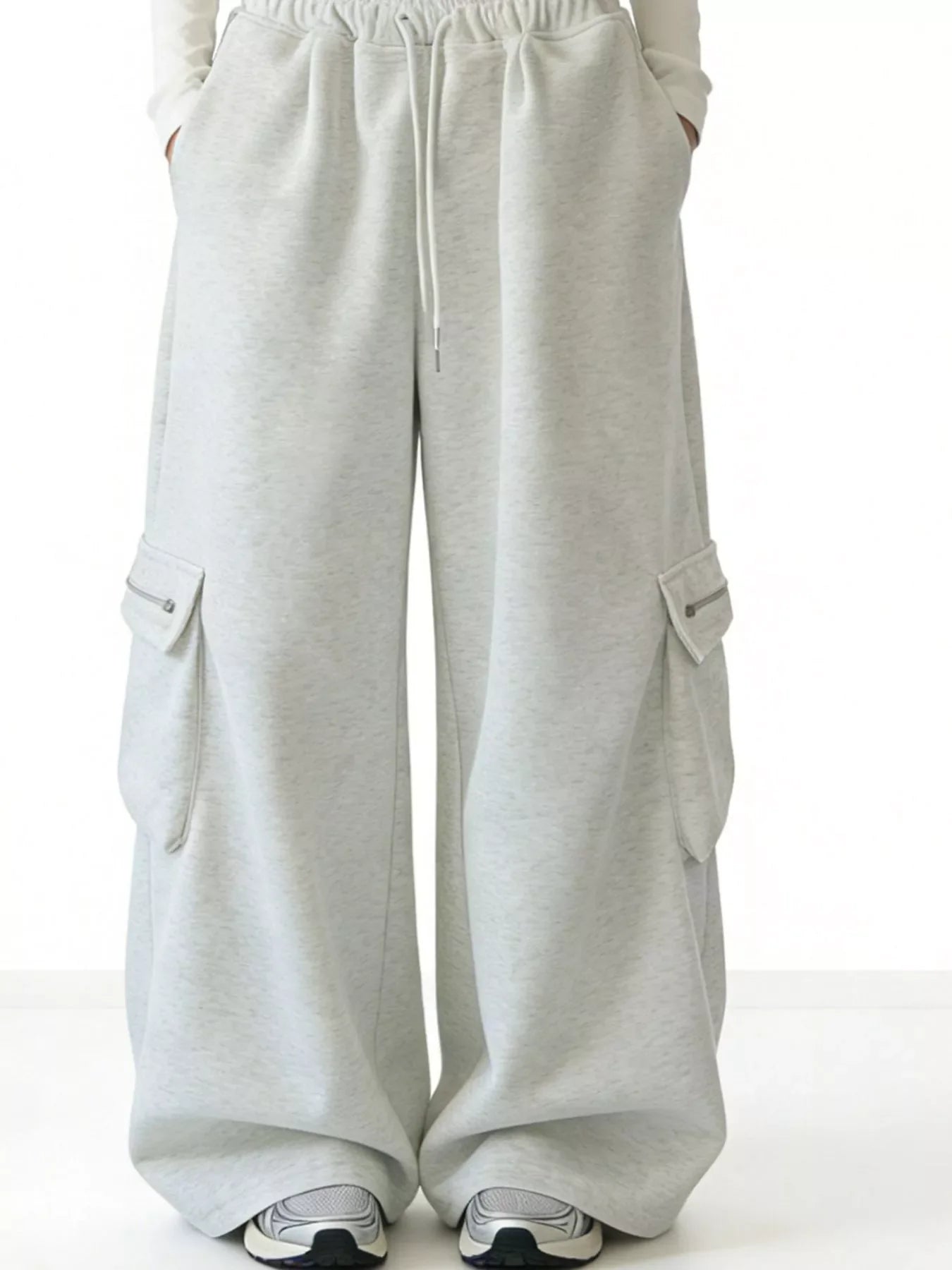 Men's Wide Leg Cargo Sweatpants