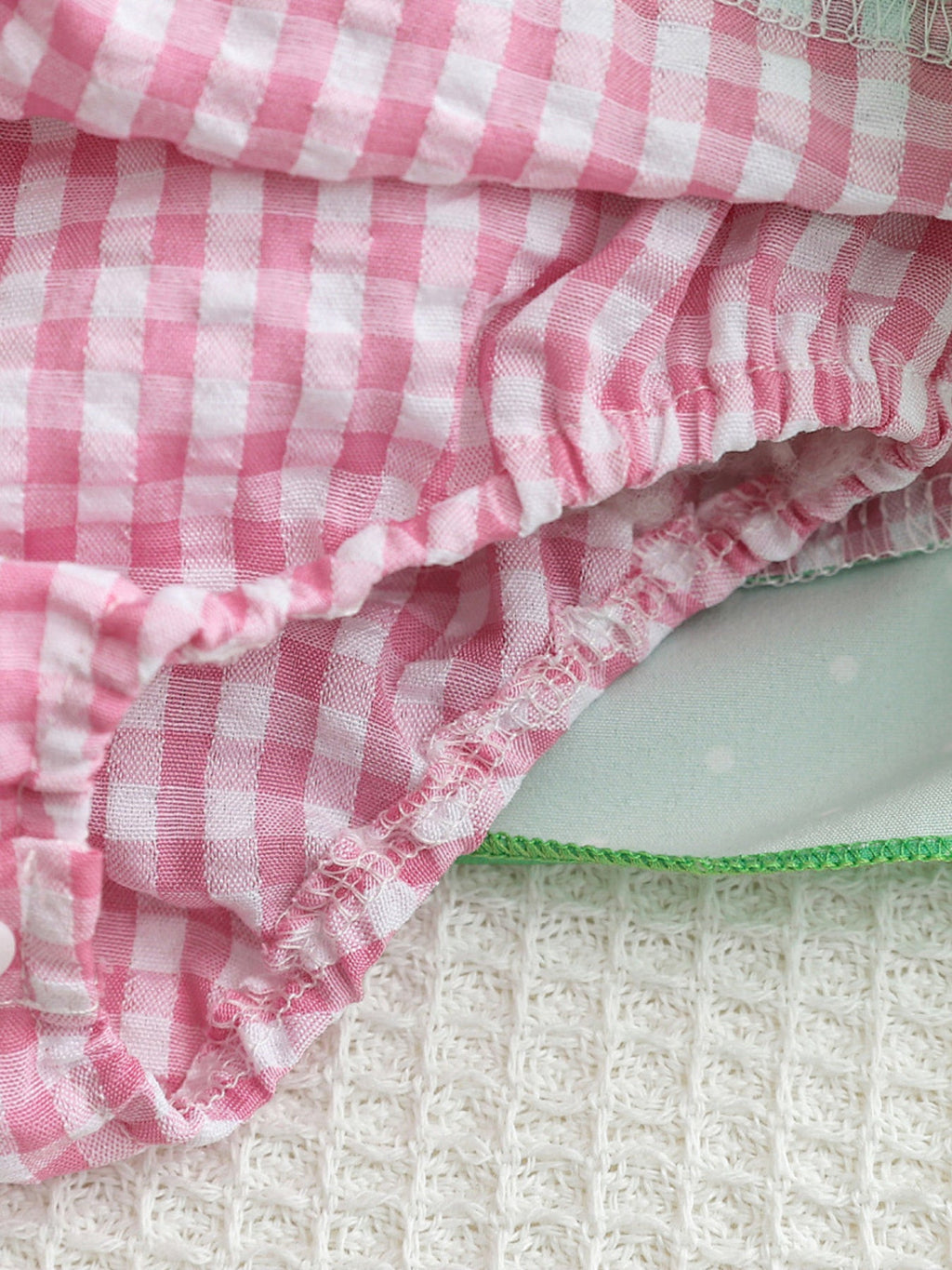 Children's Watermelon Gingham Smocked Dress