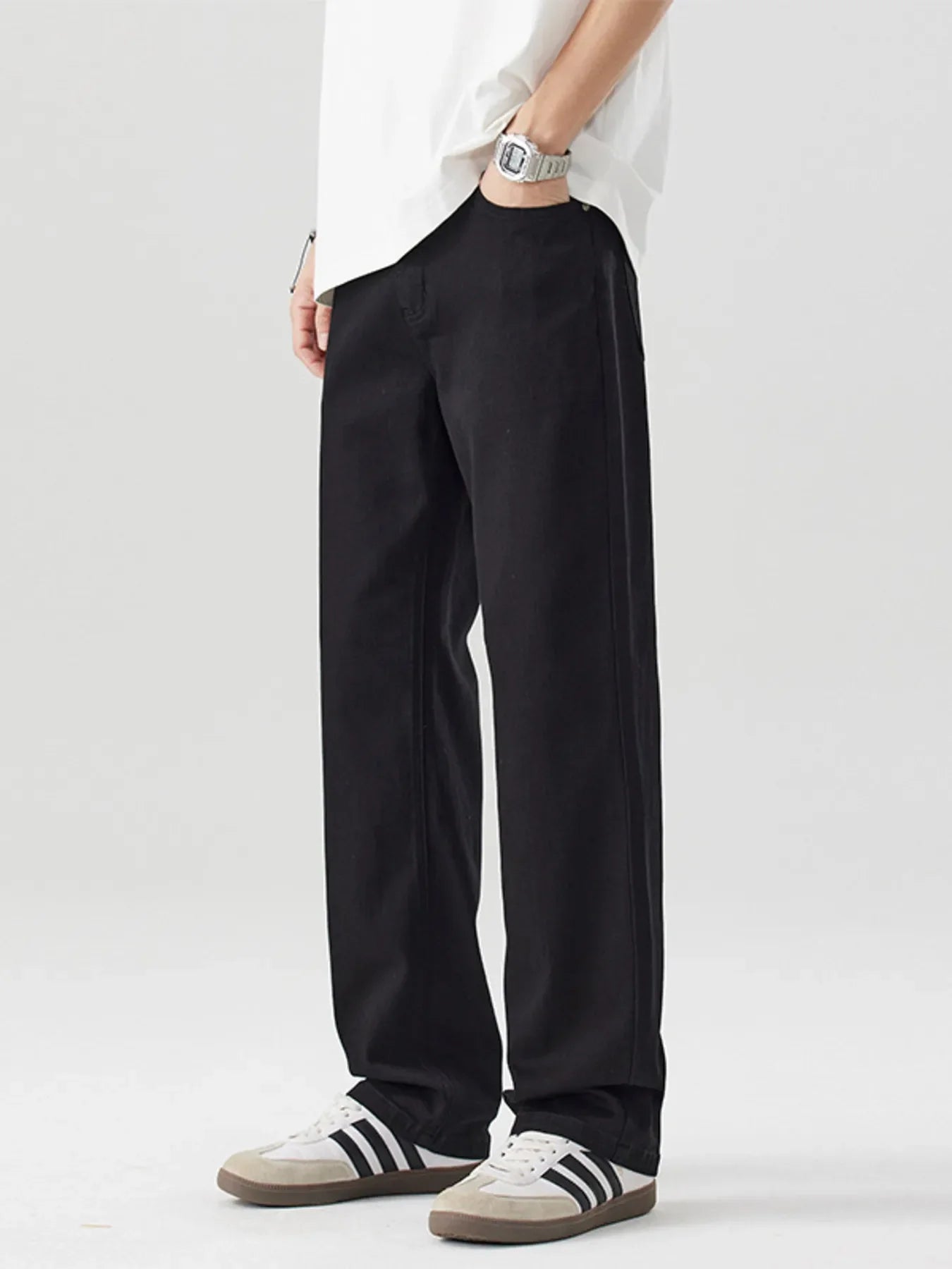 Men's Wide Leg Relaxed Fit Jeans