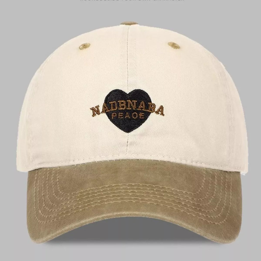 Vintage Washed Heart Baseball Cap