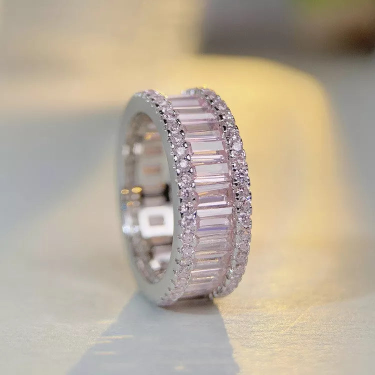 925 Sterling Silver Zircon Ring