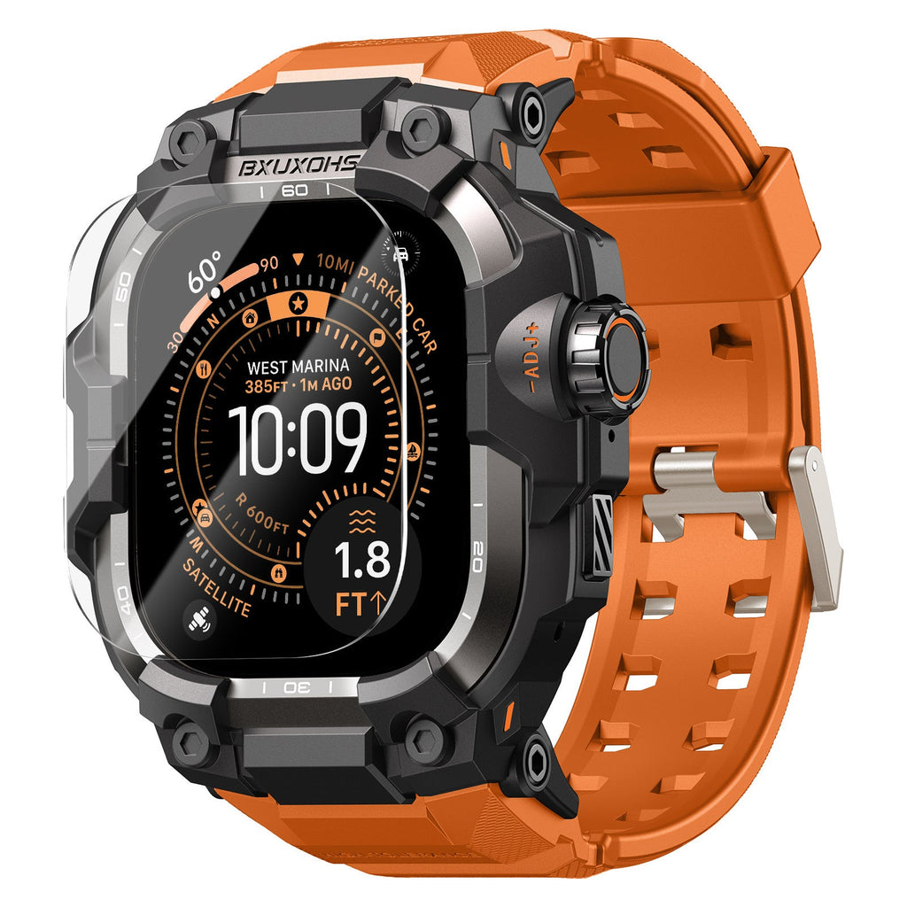 Zinc Alloy Modified Protective Case With An Integrated Watch Band