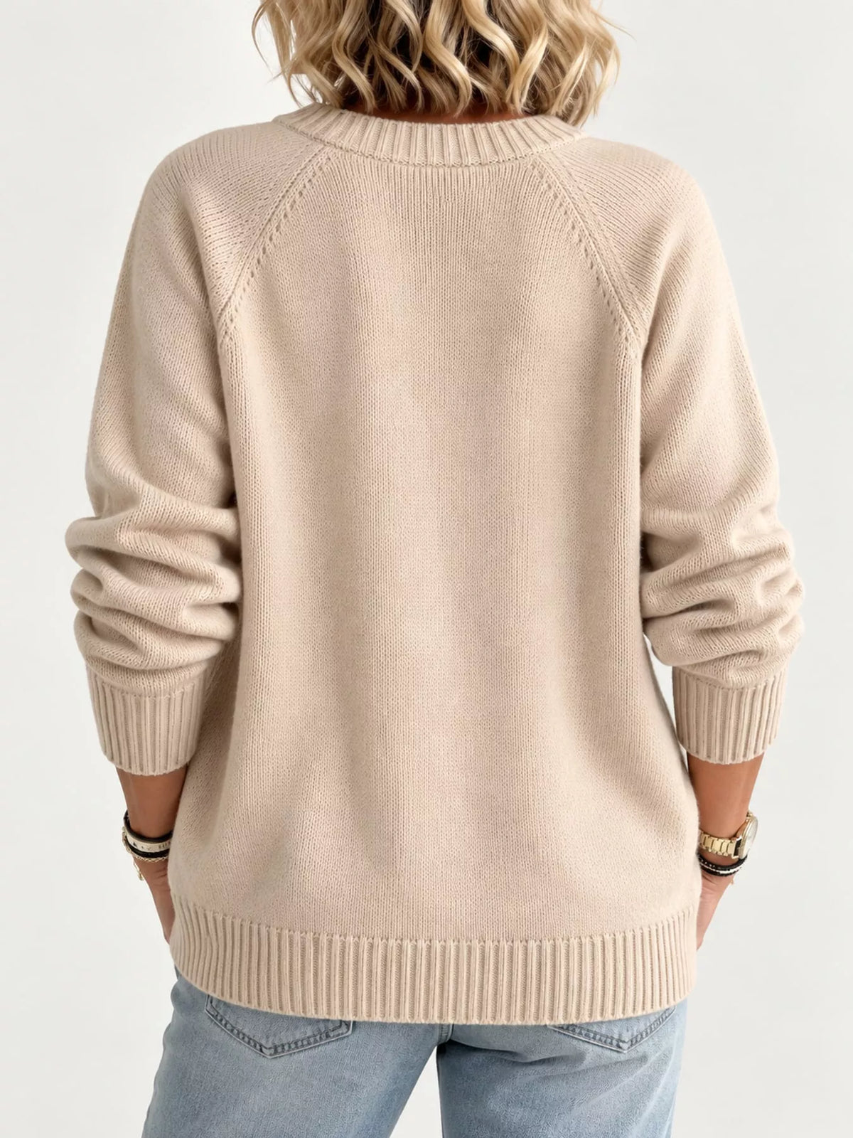 Full Size Button-Down Knit Cardigan Plus Size
