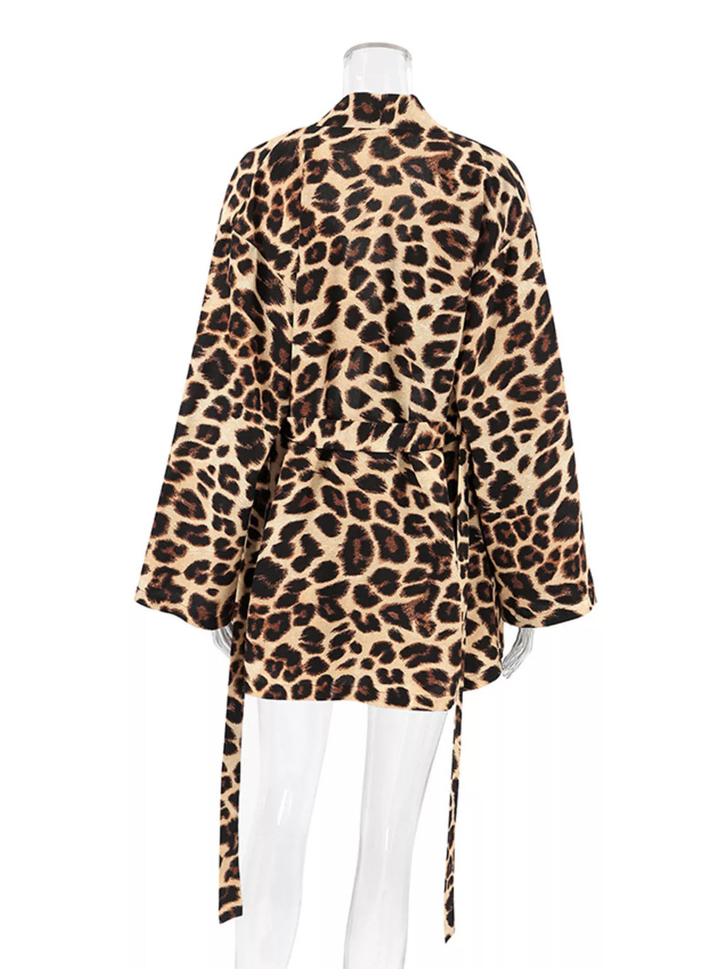 Leopard Cami & Cardigan and Shorts Three-Piece Lounge Set