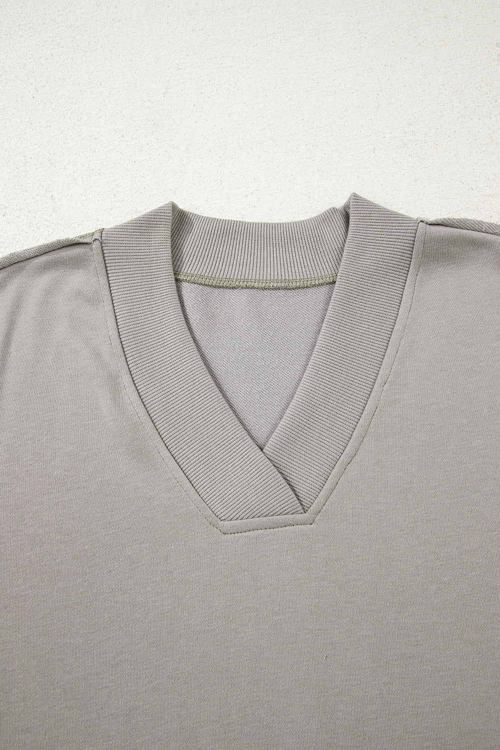 Western Aztec Embroidered Sleeve V-Neck Sweatshirt