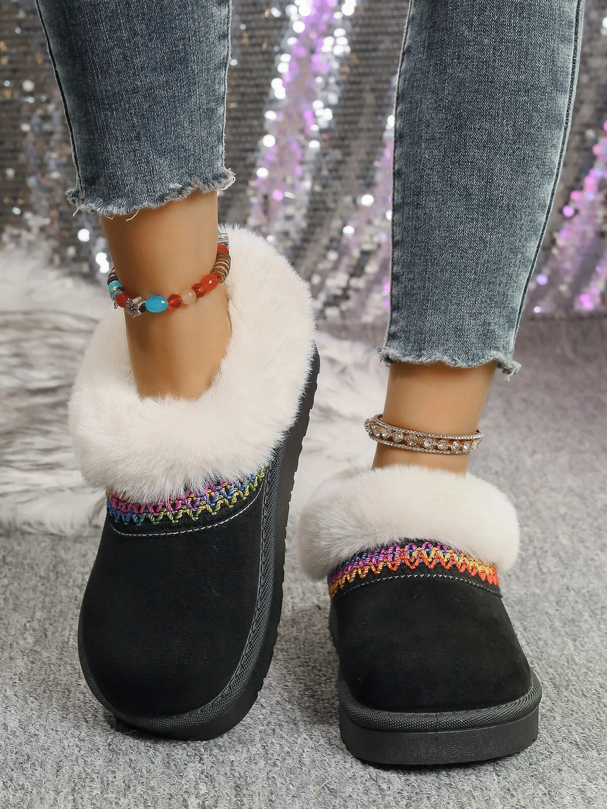 Round Toe Platform Boots