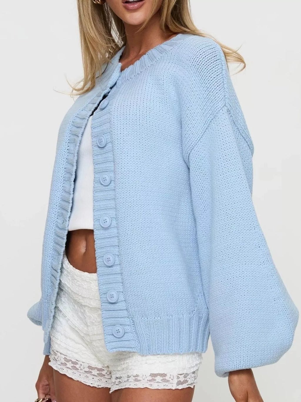 Button-Down Knit Cardigan