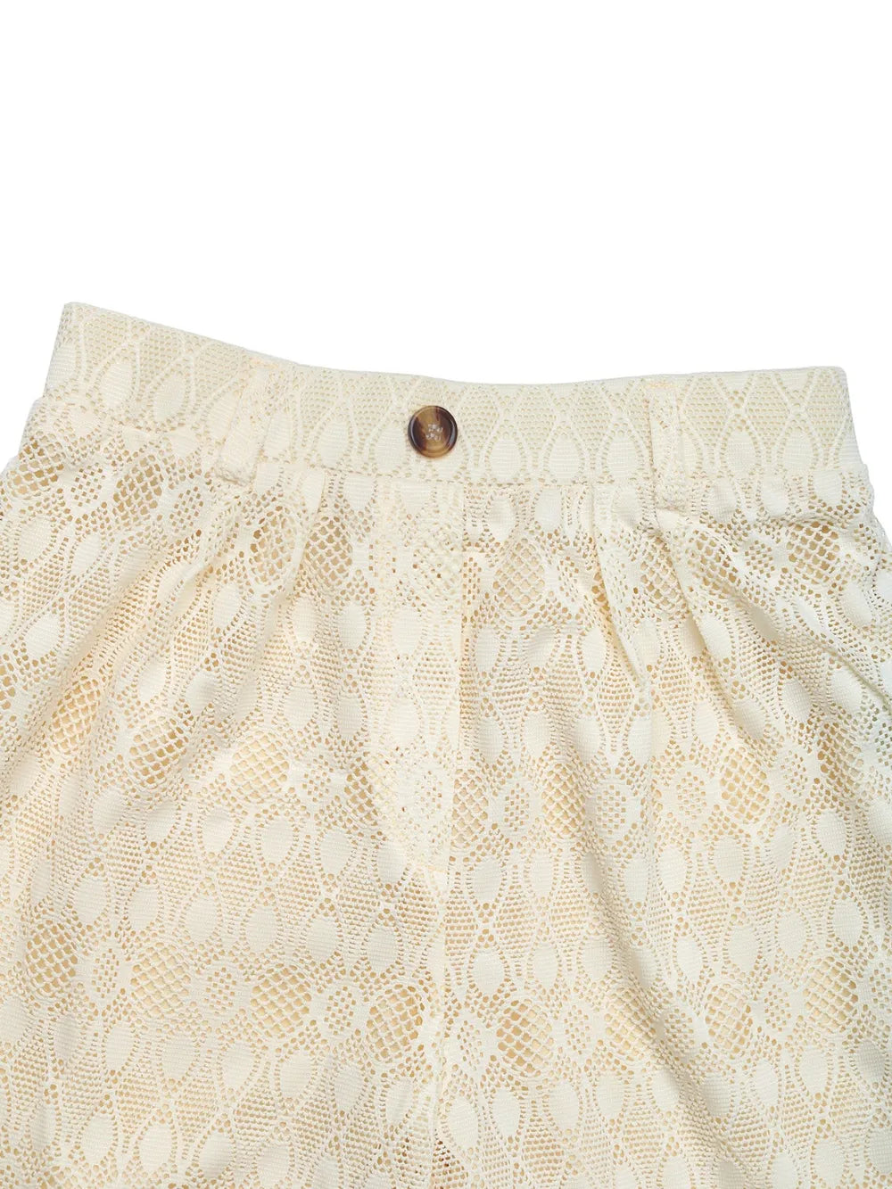 Decorative Button Wide Leg Pants
