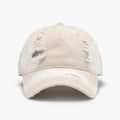 Distressed Washed Cotton Baseball Cap