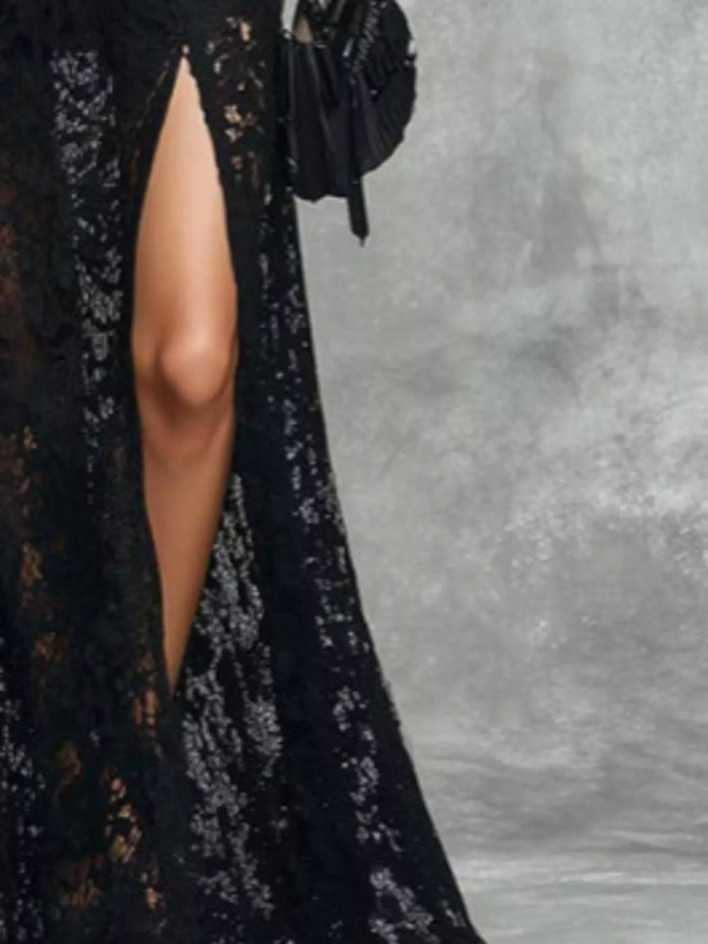 Slit Lace Sleeveless Maxi Dress