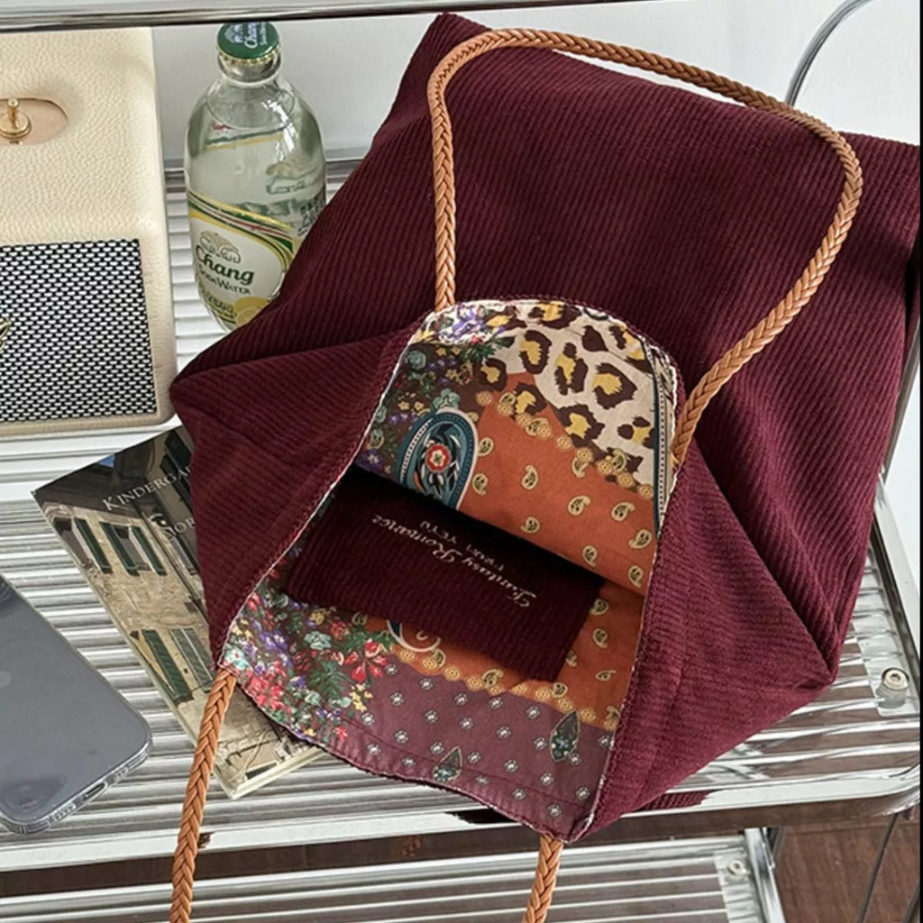 Corduroy Tote Bag