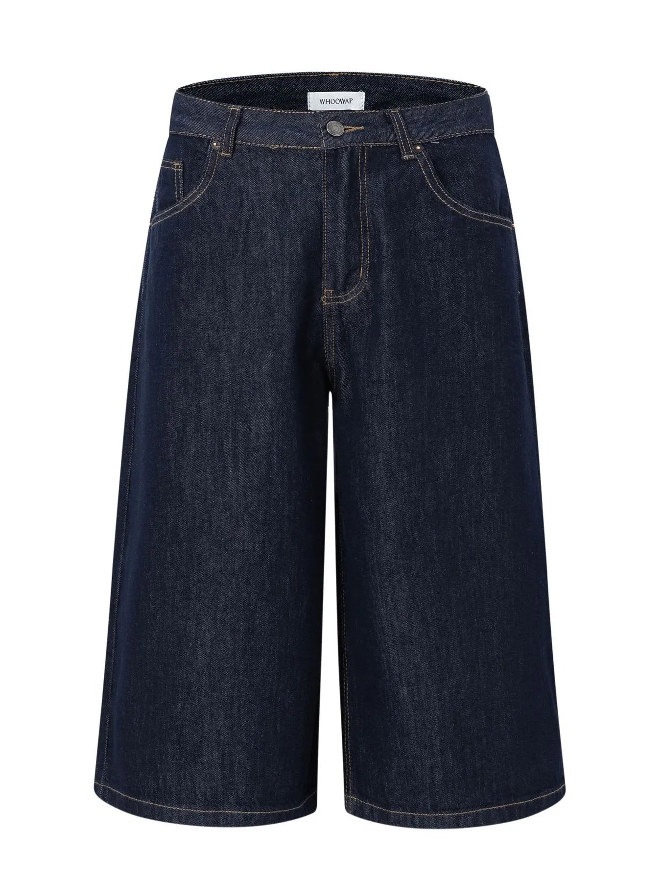 Men's Wide-Leg Denim Shorts