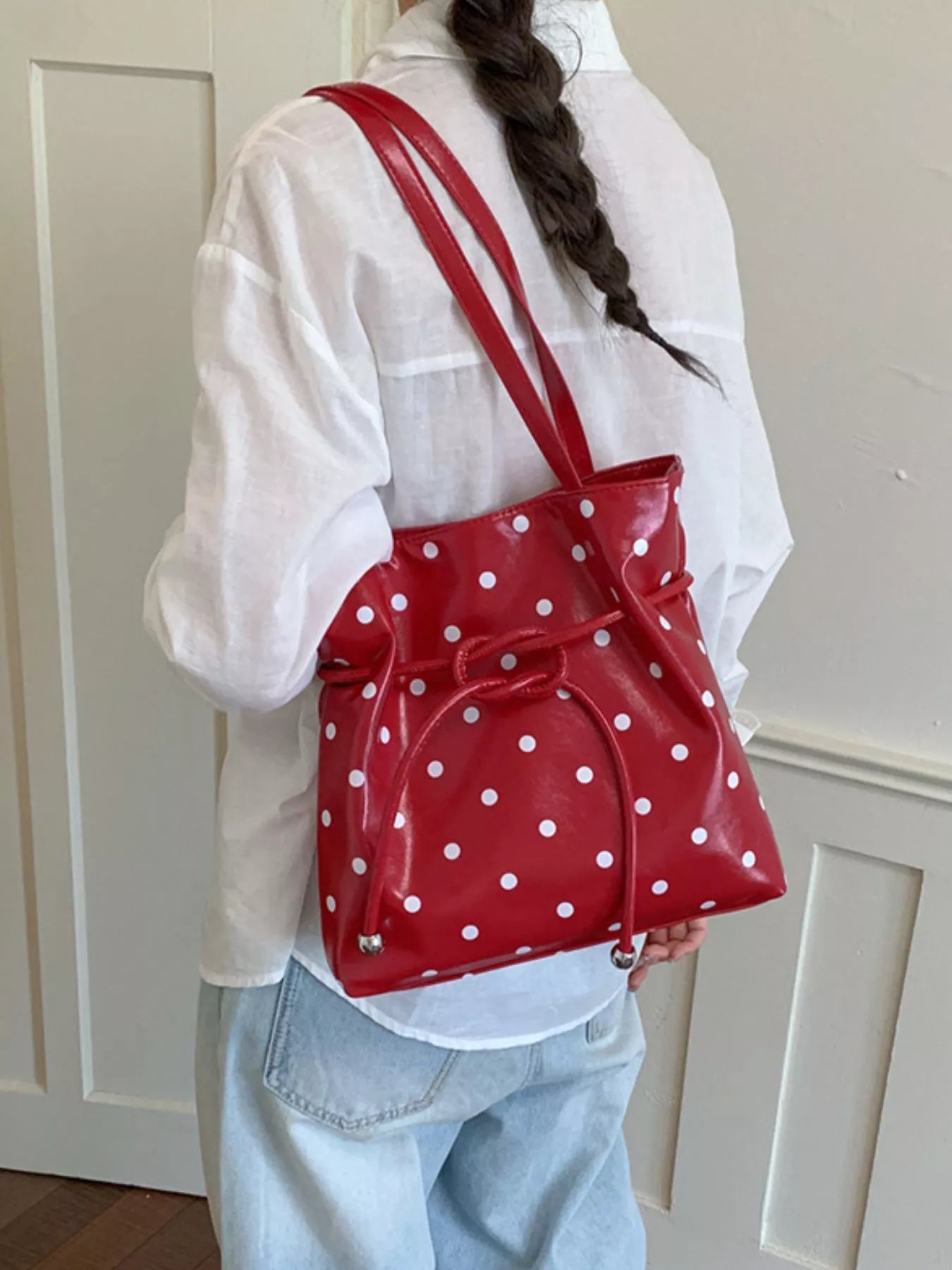 Polka Dot Shoulder Bag