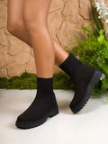 Knit Ankle Boots with Sock-Like Comfort