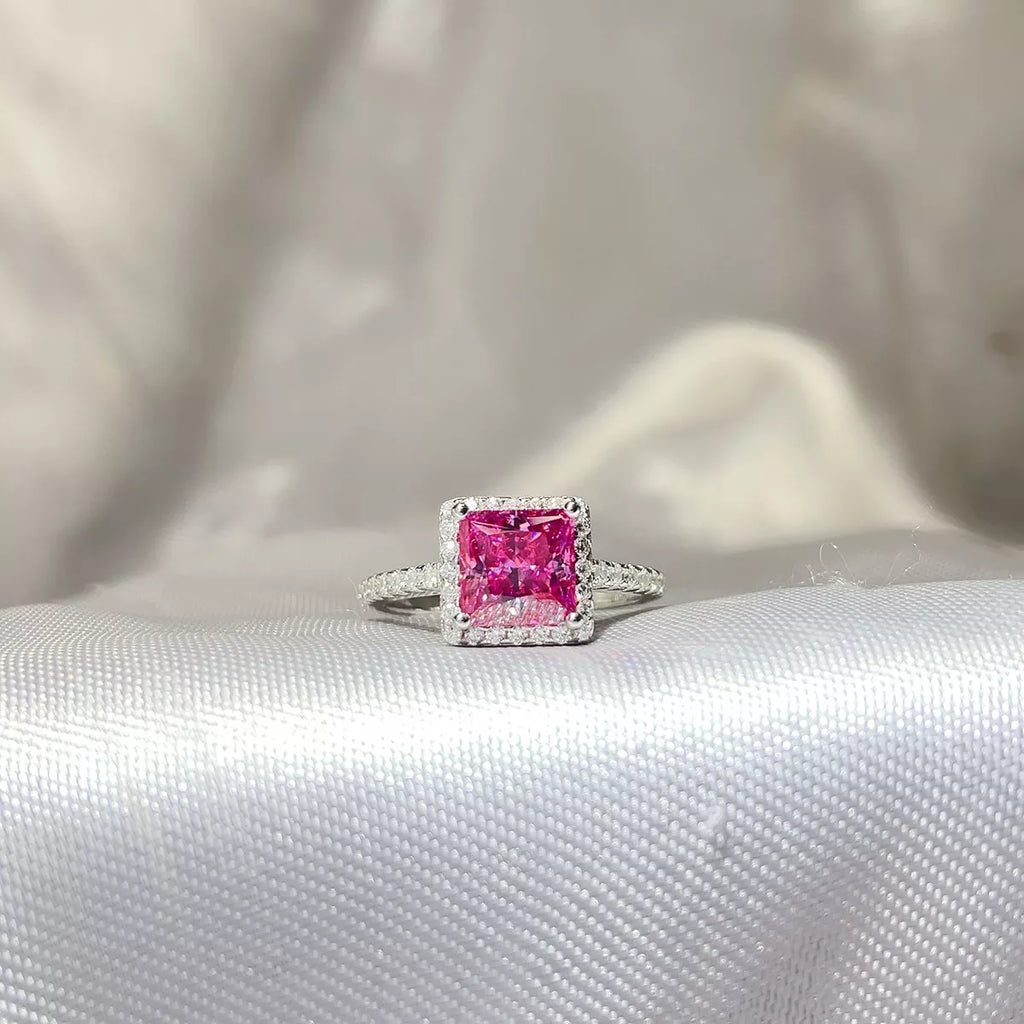 2 Carat 925 Sterling Silver Moissanite Ring