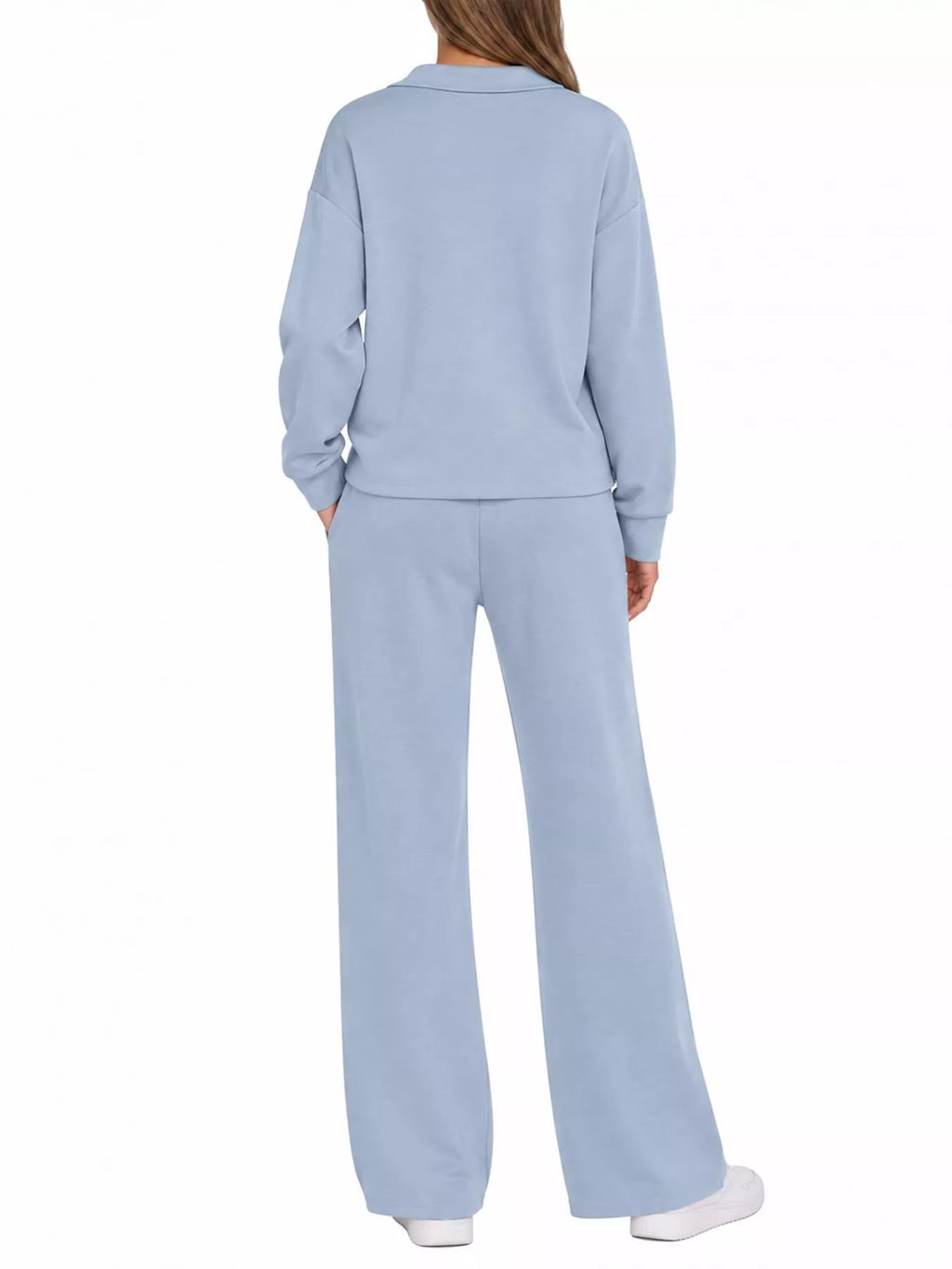 Dropped Shoulder Top and Pants Set