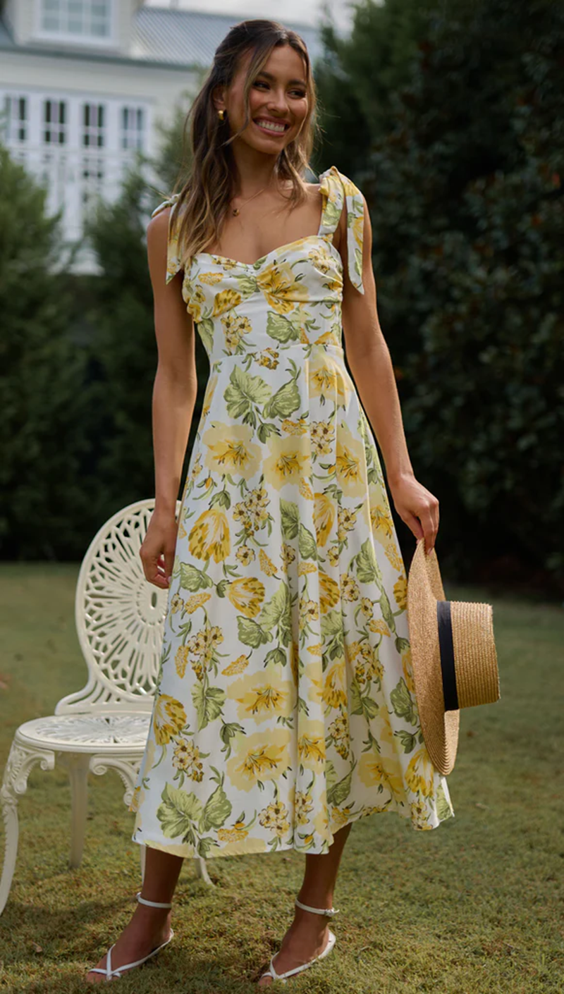 Women Summer New Bohemian Vacation Print Strap Dress