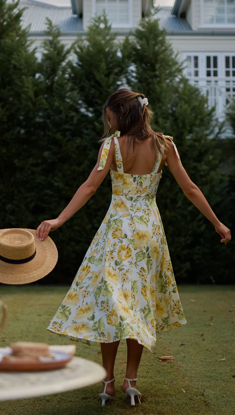 Women Summer New Bohemian Vacation Print Strap Dress