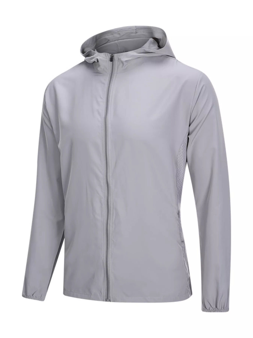 Men's Plus Size Zip Up Long Sleeve Hooded Jacket
