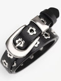 Flower Adjustable Leather Belt