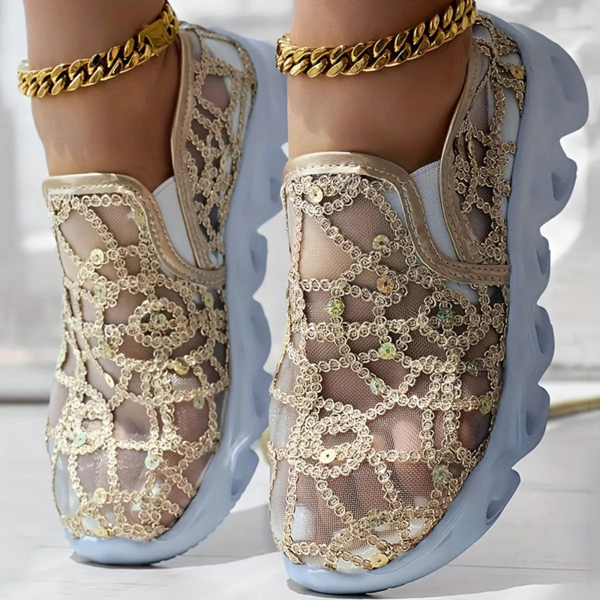Breathable Mesh Platform Athletics