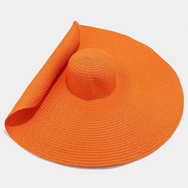 Oversized Wide Brim Straw Sun Hat