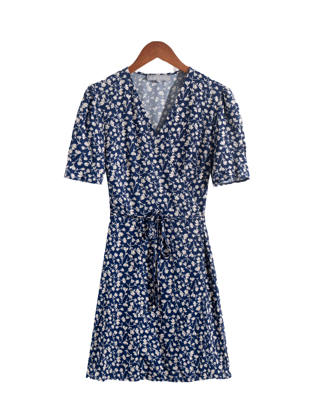 French Pastoral Artistic Floral Puff Sleeve Dress Square Collar Slimming Short Dress