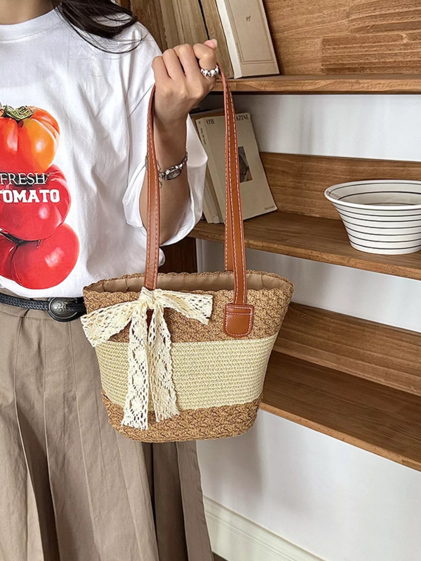 Straw Woven Shoulder Bag