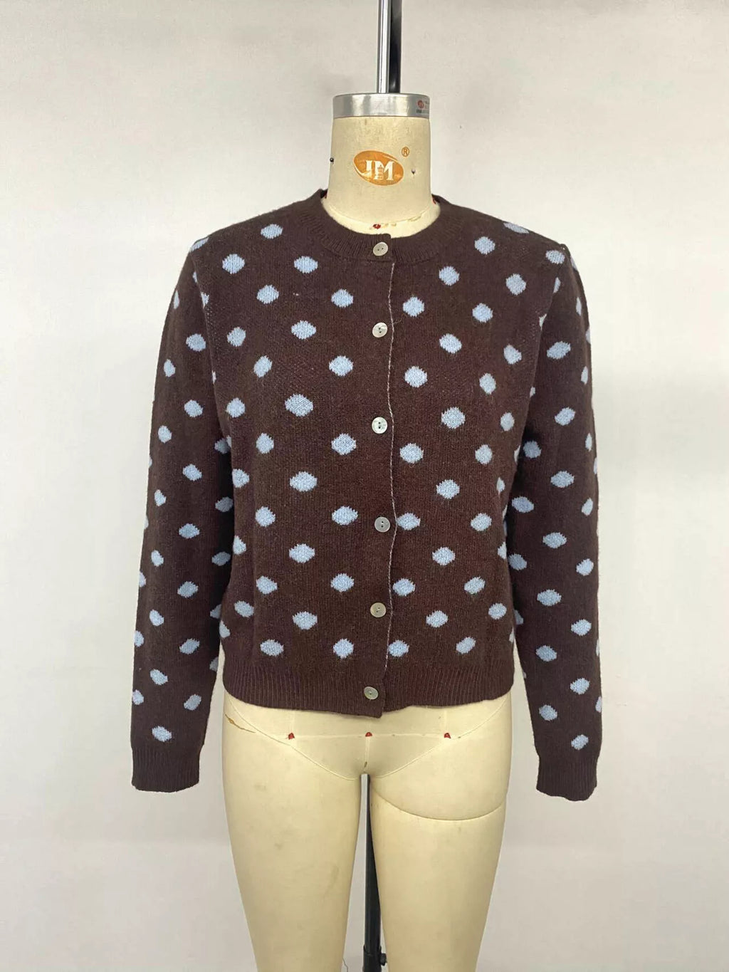 Polka Dot Button Up Cardigan