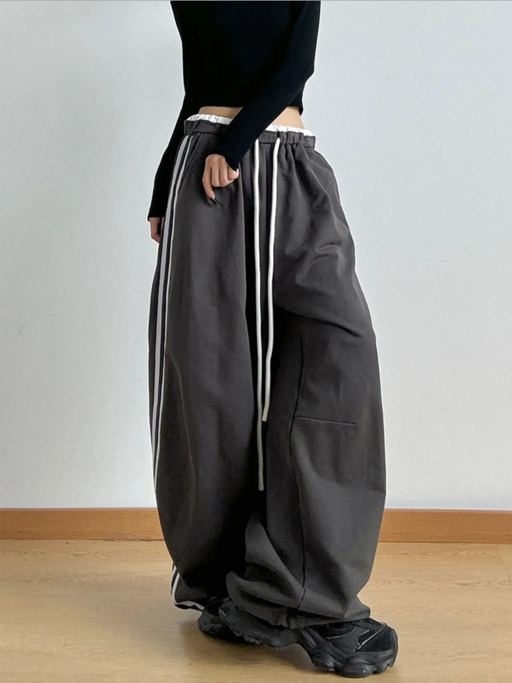 Wide Leg Drawstring Pants