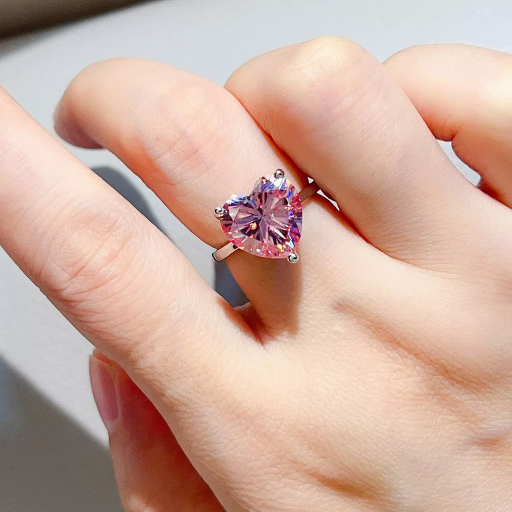 5 Carat 925 Sterling Silver Moissanite Ring