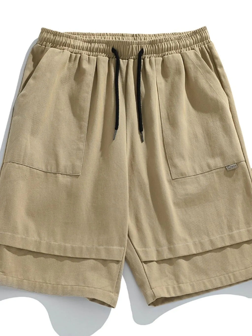 Men's Plus Size Drawstring Shorts with Pockets