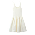 Women Clothing Women Elegant Solid Color Sling Dress